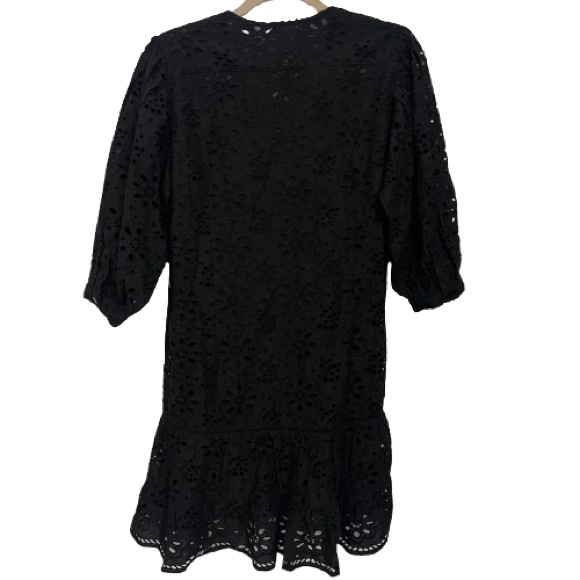 Bell By Alicia Bell Popover Mini Flounce Embroidered Eyelet Dress - Picture 5 of 10